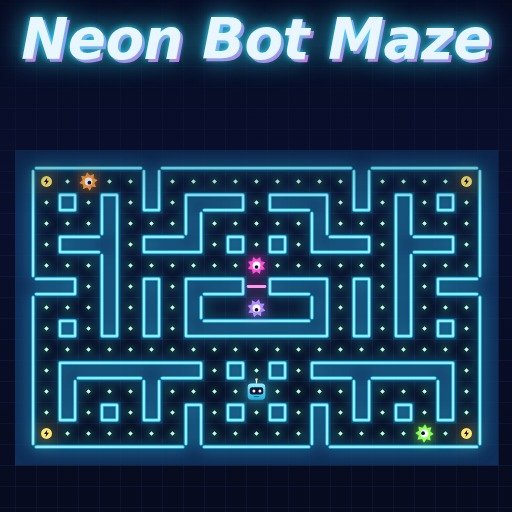 Neon Bot Maze